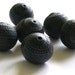 15mm Indochine Carved Antiqued Navy Beads 6 pieces PB015