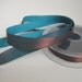 3 yards COLOR CHANGE IRIDESCENT Satin ribbon. Very tight weave. Bronze and Turquoise. 5/8 inch (16mm) wide. s470-6 Made in France