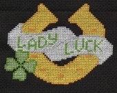 PATTERN Stitch'd Ink 'Lady Luck Horseshoe Tattoo' Cross Stitch PDF Download