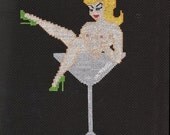 PATTERN Stitch'd Ink 'Carrie the Pin Up Girl Tattoo' Cross Stitch PDF Download