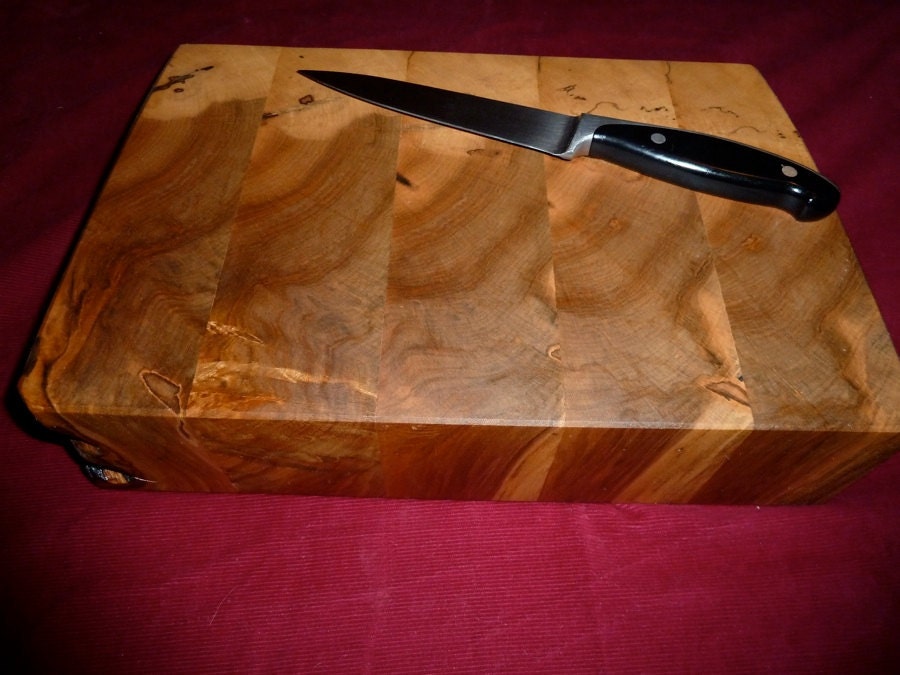 Salvaged Spalted Maple Butcher Block