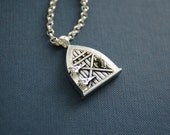 CLEARANCE - Garden Gate - Silver Locket - LAST ONE