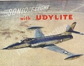 Lockheed Heavyweight Fighter Jet, Plane, Military 1951 Fortune Magazine Advertisement, Retro 1950's, Udylite Corporation, Aircraft Engines