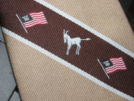 Mens Tie, 1976 Political Tie, Jimmy Carter, Bicentennial Year