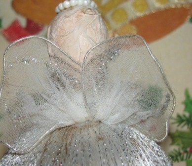 Vintage Christmas Angel, Angel Wings, Candle, Choir Angel, Retro 1950's Holiday Decor, Putz Angel, Mercury Bulb, Lot 3