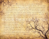 Scripture Art, Inspirational Art, Bible Verse Art, Christian Art : Prayer to KNOW the LOVE of GOD (Ephesians 3) 8x10 Fine Art Print