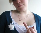 Flip the bird Brooch