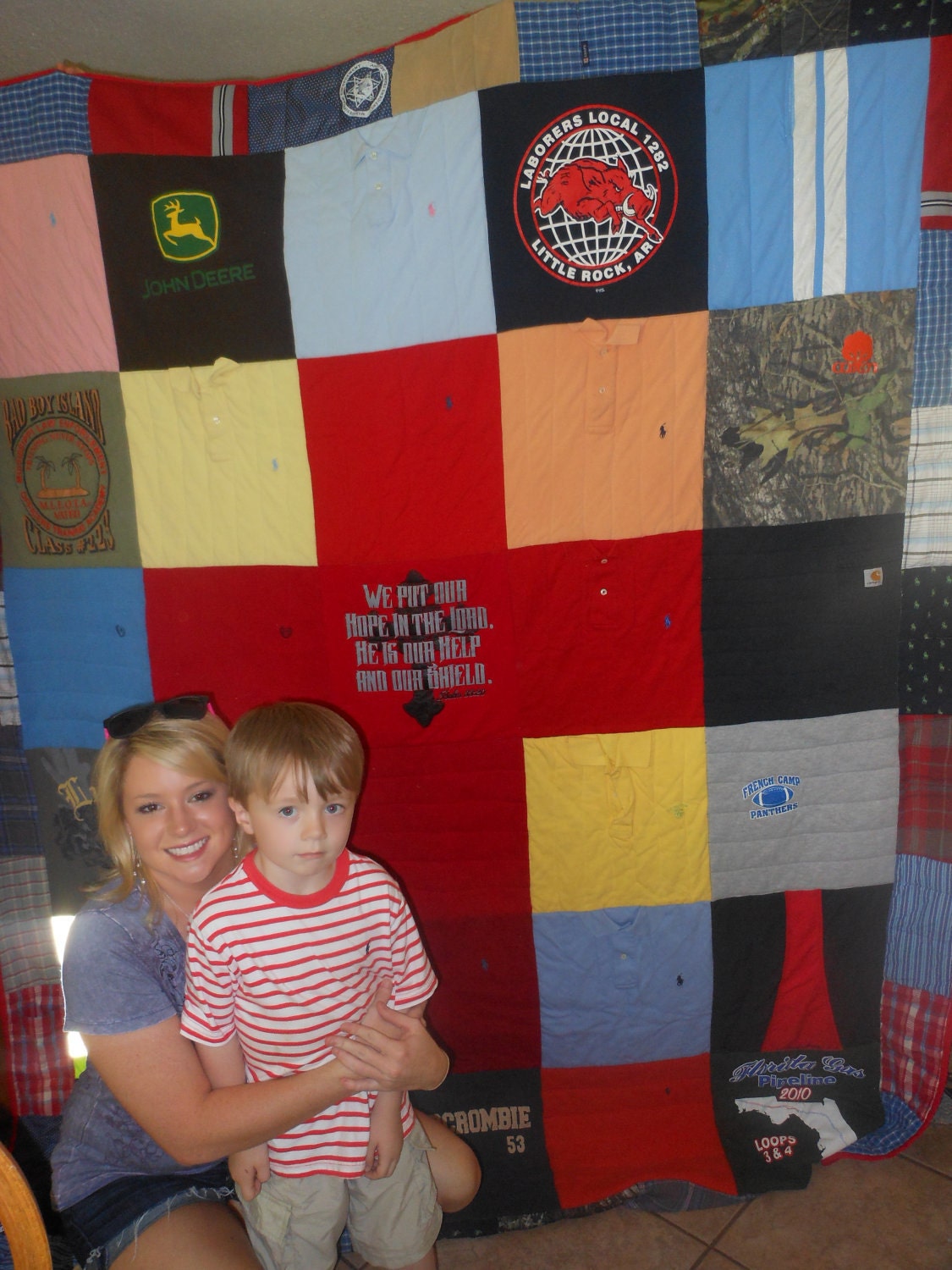 Custom T-Shirt Quilt  memory quilt 30 t-shirts queen size