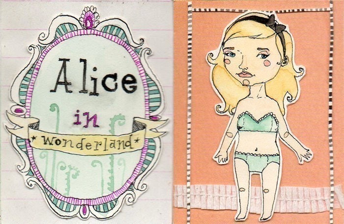 Paper Alice Handmade Paper Doll