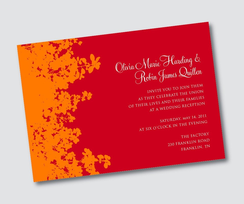 Wedding Invitation Olivia - Sample Available