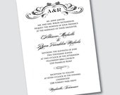 Wedding Invitation - Allison Monogram - Sample Available