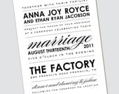 Wedding Invitation Anna Joy - Sample Available