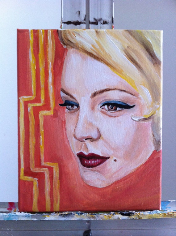 ORIGINAL Painting GREAT GATSBY Carey Mulligan 8x10"