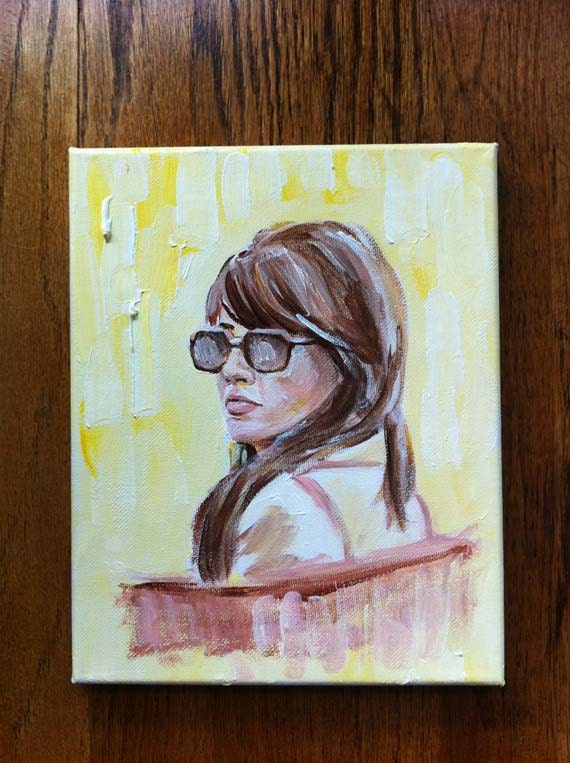 ORIGINAL Painting Francoise Hardy 8x10"