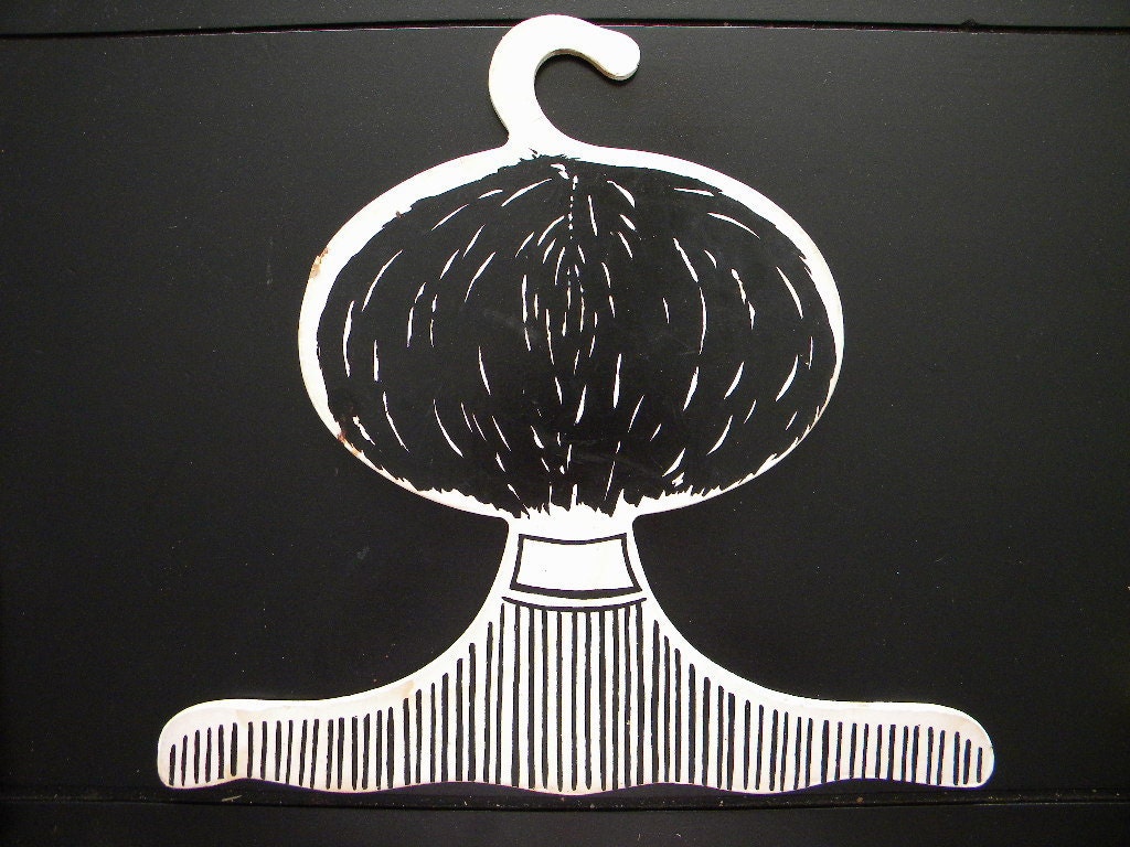 Fabulous Vintage 60's Victorian Man Clothing Hanger