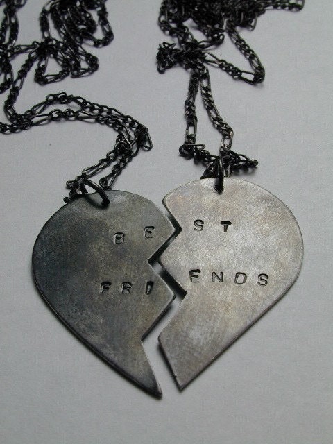 A pair of Best Friends Necklaces, one for you and one for her