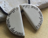 Follow Your Dreams - Small Ceramic Pendant