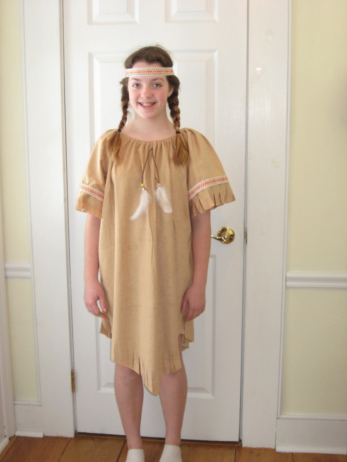 Girls Womens Kaya Indian Native American Pocahontas Costume dress All sizes
