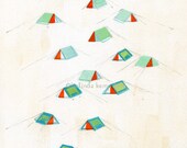 archival fine art giclee print - limited edition . the music festival 2
