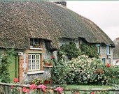 Fine Art Landscape Photography Ireland Home Decor 8 x 10 Thatched Cottage Photograph Print