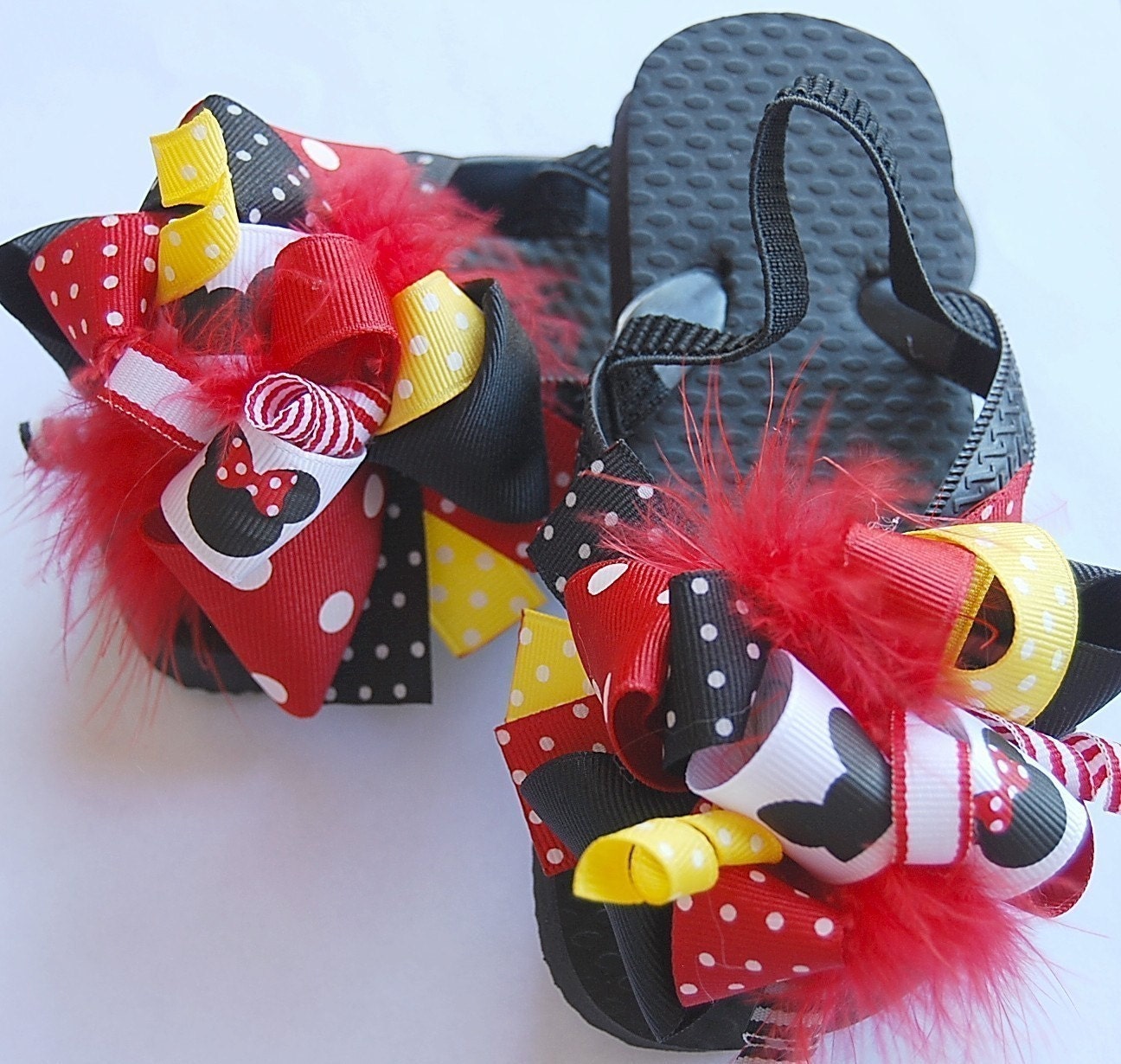 boutique FUNKY fun MOUSE GIRL flip flop sandals