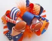 boutique FUNKY fun FAVORITE SPORT team hair bow clip