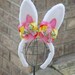 boutique EASTER BUNNY EARS funky fun headband