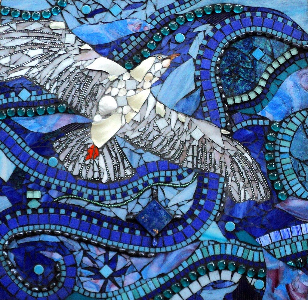 Custom Mosaic Stained Glass Mixed Media Wall Art
