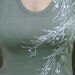 New - S, M, L, XL Beautiful Branches Dress in Moss Green