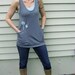 NEW - S, M, L, XL - Wish You Were Here Pocket Tank in Gray