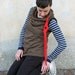 The Brown sleeveless sweatshirt fro women / sweater