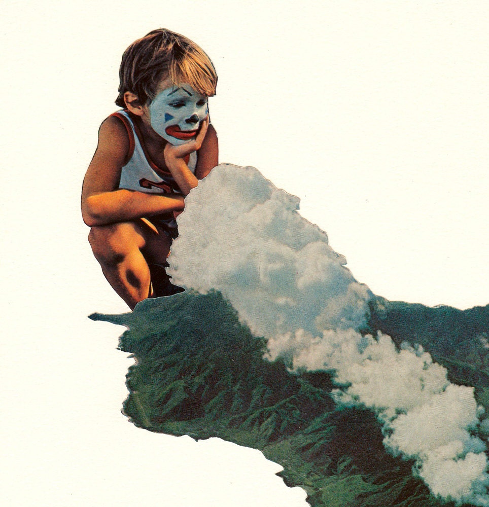 twas all a matter of perspective limited edition collage art print