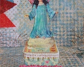 Heavenly Angel Art, OOAK, assemblage, outsider art, altered, mixed media, 3d, Fantasy, Magic, Enchanted, Romantic, Vintage, Whimsical