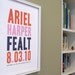 Custom Name Print Bold Type modern nursery wall art poster custom - 8x10