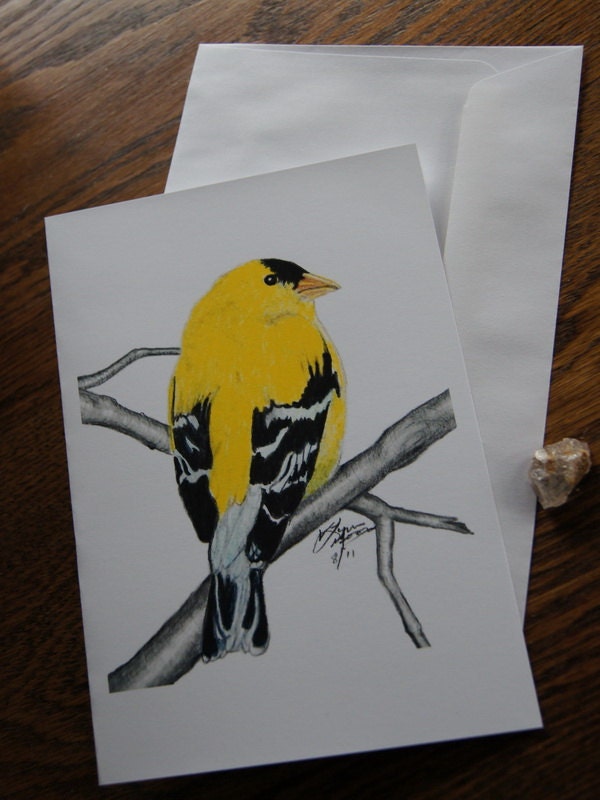Goldfinch Greeting Card