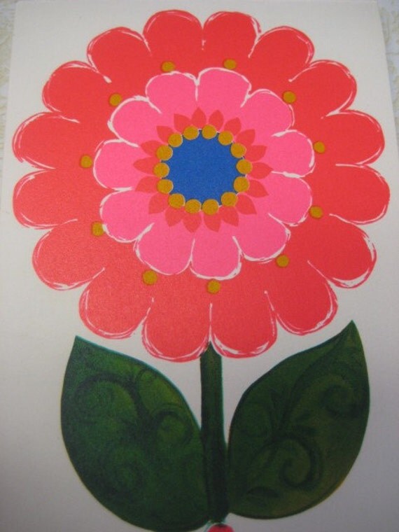 Vintage Playing Cards Bridge Ensemble - Hallmark Mod Flower Power Set