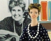 Erma Bombeck Doll Art Miniature Comedy Author