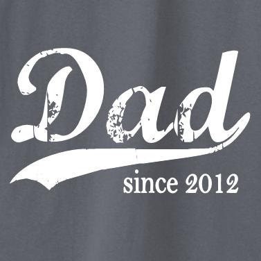 Gifts for Dad - Gifts for Him - Dad since (any year) - New Baby Announcement - Father's Day Shirt - size 2XL - many colors available
