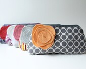 Bridesmaid Clutch Set of 5, Bridal Clutch Purse, Personalized Bridesmaid Gift, Choose Colors, Grey, Coral Peach, Aqua