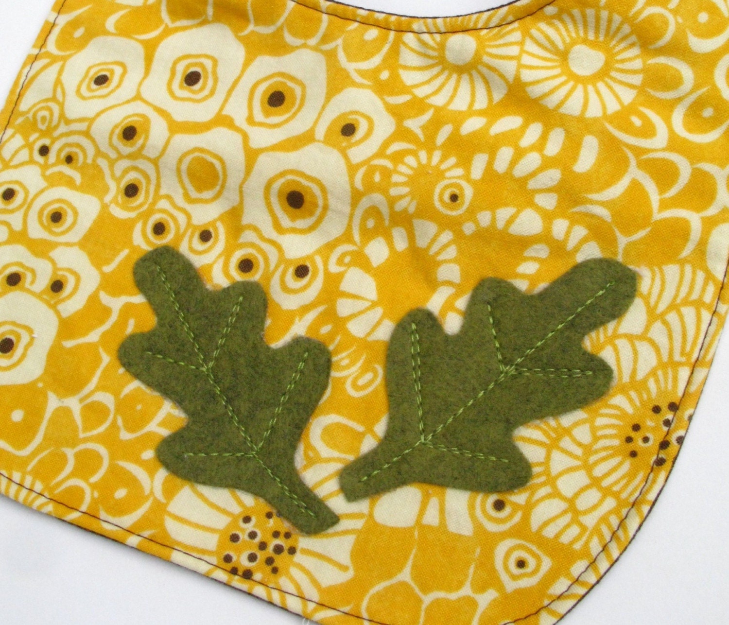 Baby Bib - Two Little Leaves