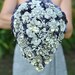 Cascading teardrop brooch bouquet -- deposit on a made-to-order bridal bouquet