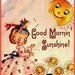 ET Waterslide Decoupage Tole Decals Vintage Appeal Flower Girl Anthropomorphic Garden
