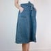 Denim Wrap Skirt / Jean Wrap Around Skirt