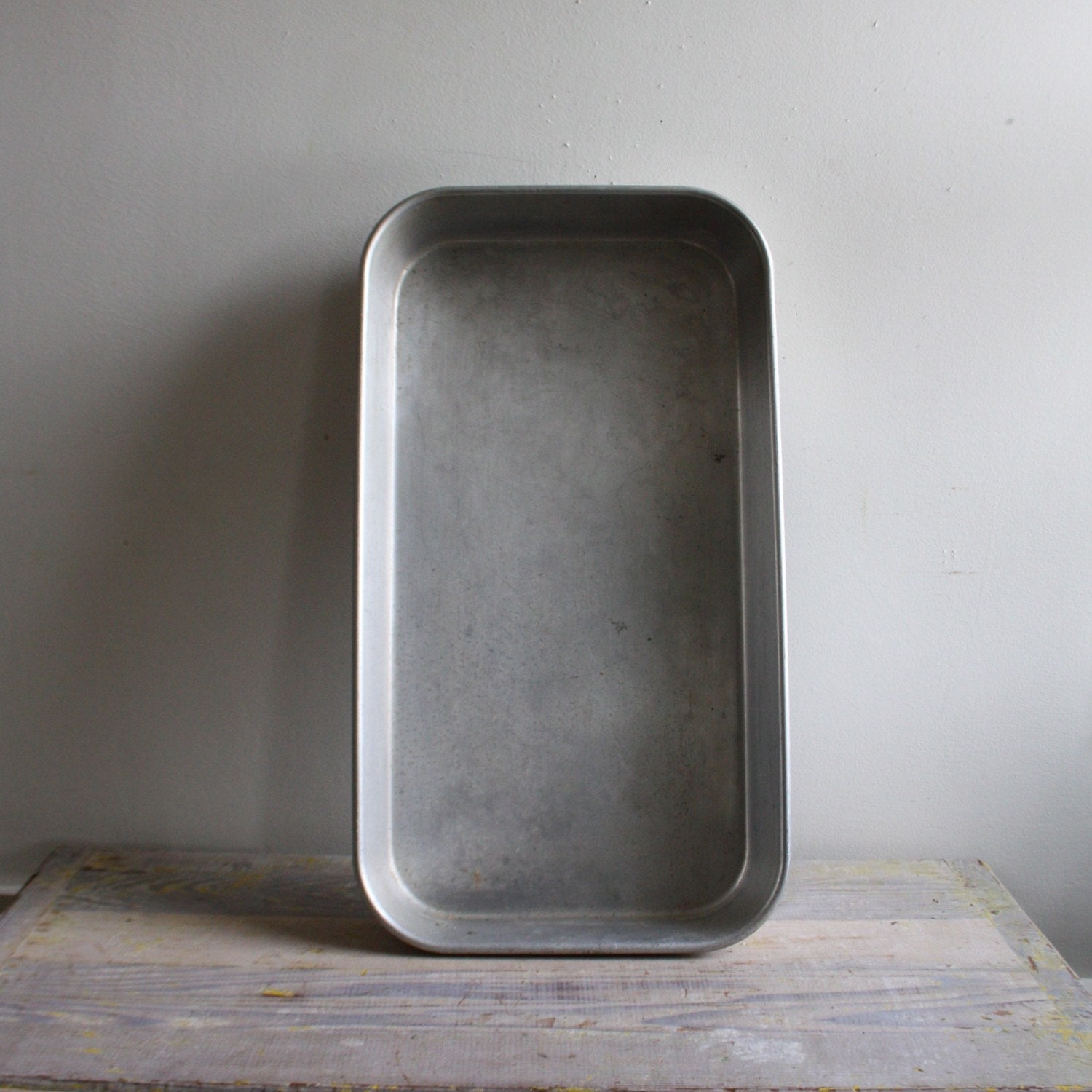 Vintage Industrial Metal Tray