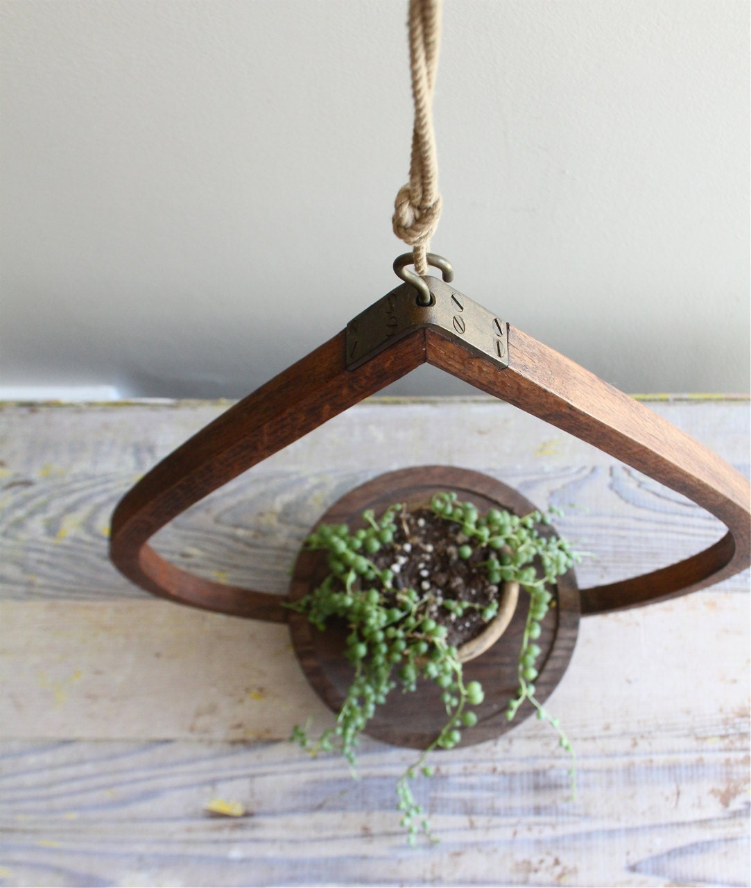 Vintage Hanging Teardrop Planter