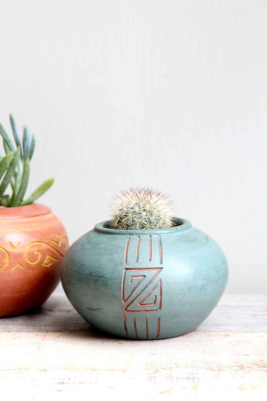 Vintage Southwestern Pottery Planters