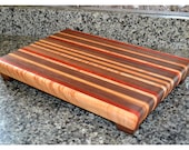 Handmade Large Wood Cutting Board - The Sweat Treat - Walnut & Padauk