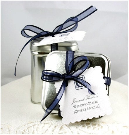 WEDDING FAVORS - Tea Tins -- Custom Blend for Weddings