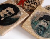 Nevermore - Poe Raven coaster set