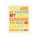 Children's Wall Art / Nursery Decor You Are My Sunshine... 11x14 inch print by Finny and Zook